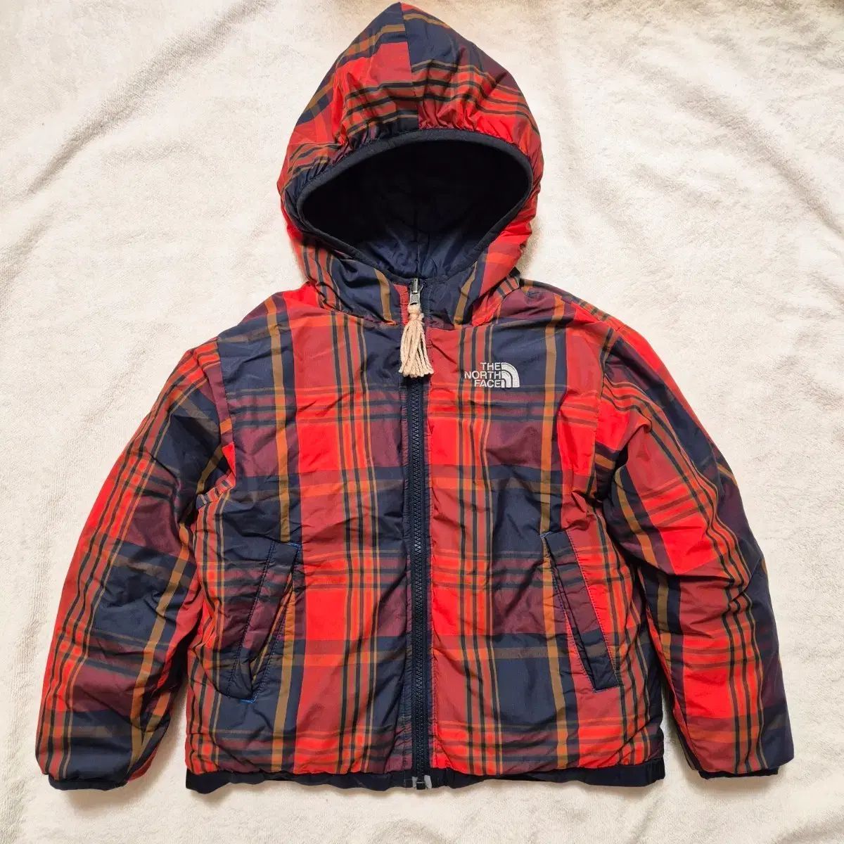 THE NORTH FACE ザノースフェイス CHECK リバーシブル グースダウン
