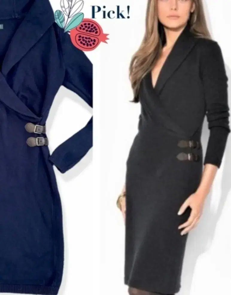 ラルフローレン Classic コットン バックル ニット ONE PIECE XS