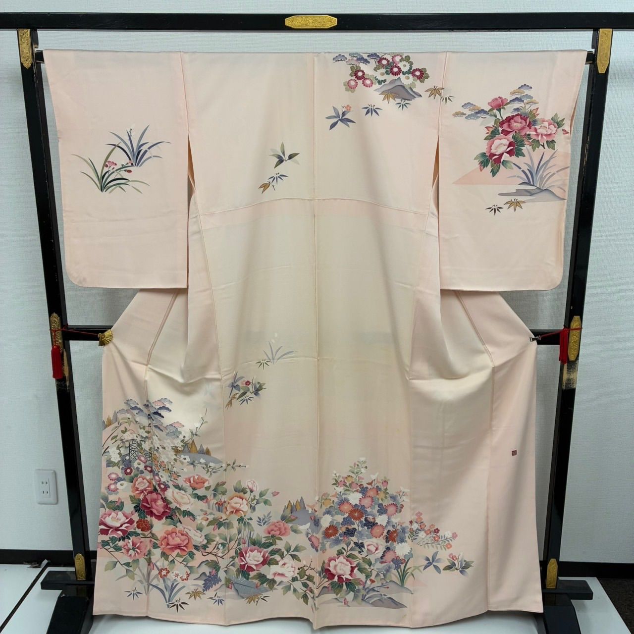 付下げ 加賀調友禅 裄66.5 紋無し 上品な染め 正絹 着物 MK-2434