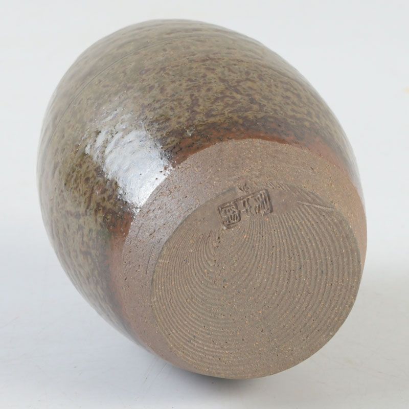 茶道具 丹波焼 尾中窯 市野信水造 肩衛茶入 仕覆付 共箱 V S508 - メルカリ