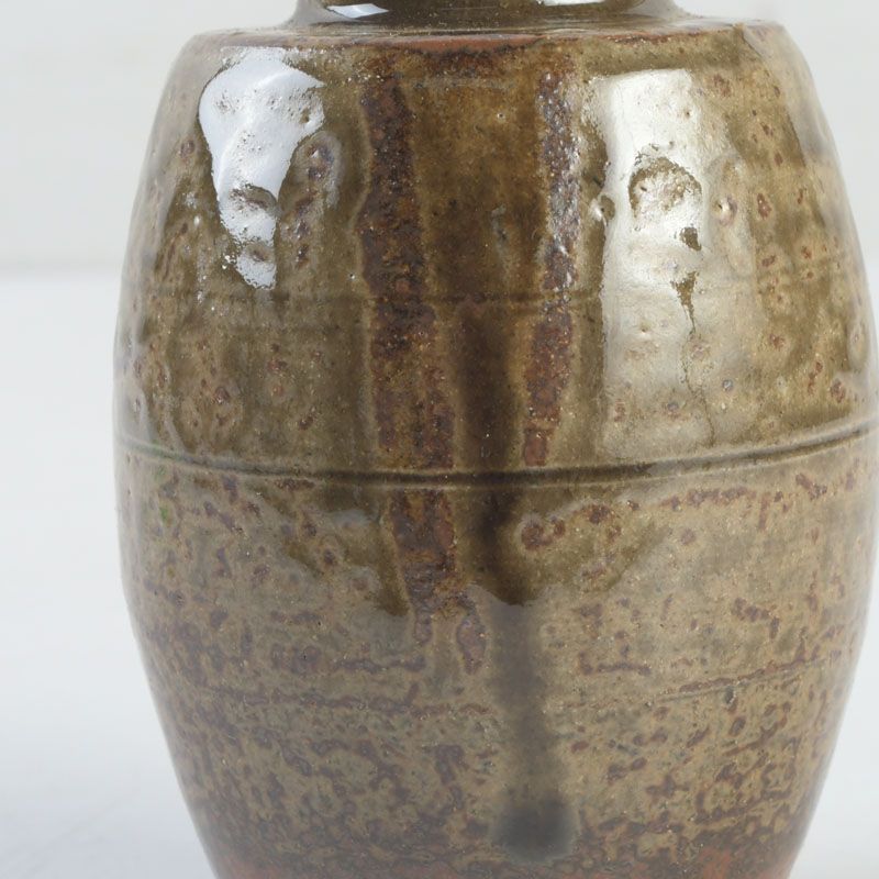 茶道具 丹波焼 尾中窯 市野信水造 肩衛茶入 仕覆付 共箱 V S508 - メルカリ