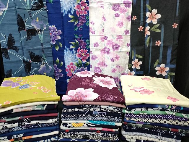 浴衣 まとめて 45点 兎 蝶 桜 菖蒲 花柄 花火 など 着用 多数 あり se 3883