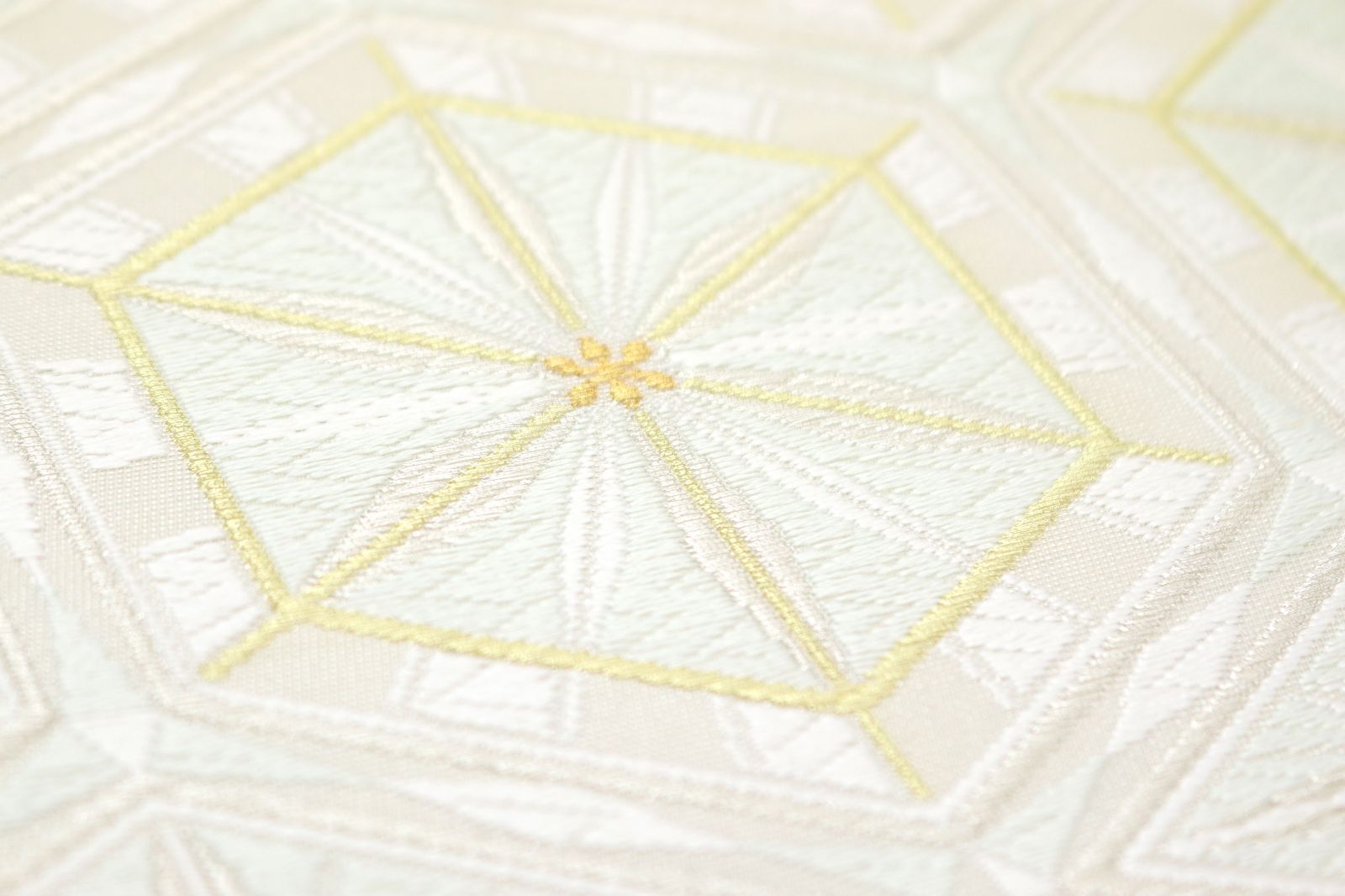  ofa 2727 河合美術織物 袋帯 能寿切子亀甲文 お仕立て付き ２～３週間で発送 袋帯 帯