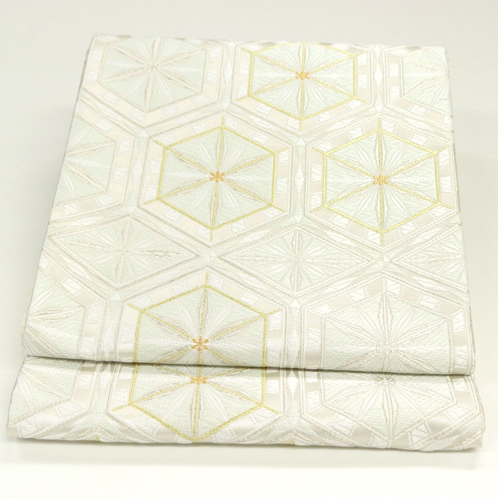 袋帯 能寿切子亀甲文