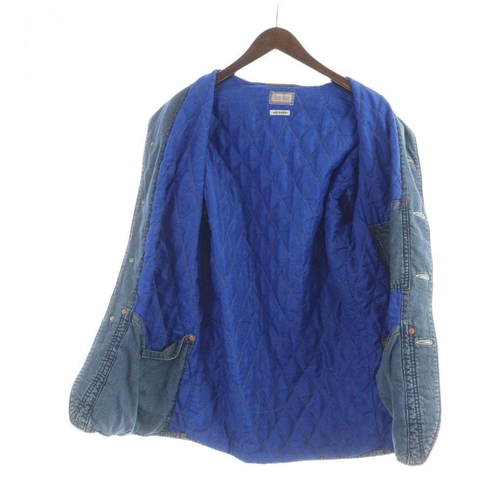 ブルーブルー キルティング デニムジャケット カバーオール 2 ブルーブルー BLUE BLUE Disney ディズニー ミッキーマウス デニム