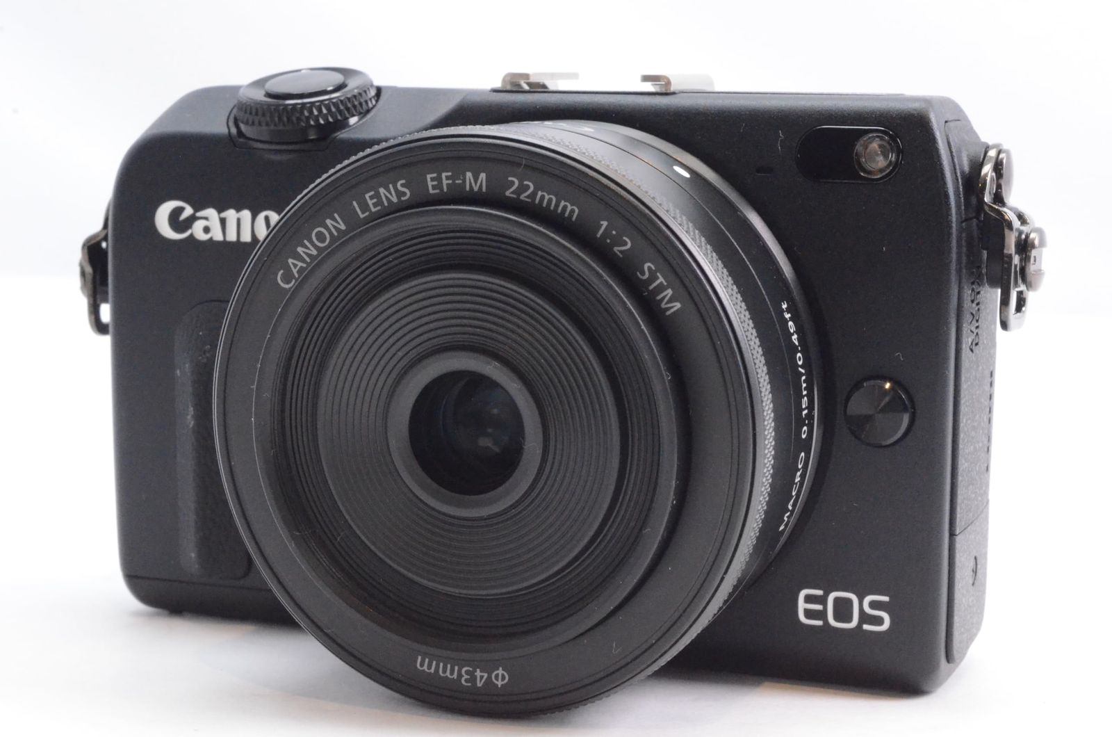 元箱 スピードライト付き Canon キャノン EOS M 2 ダブルレンズキット ブラック 18 55 22 mm