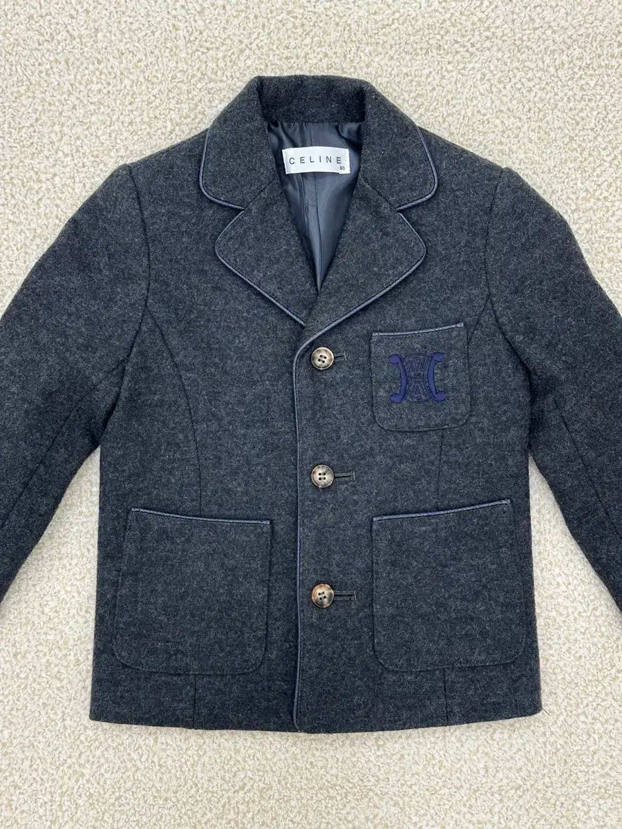 セリーヌ キッズ 90 トリオンフ ウール ジャケット