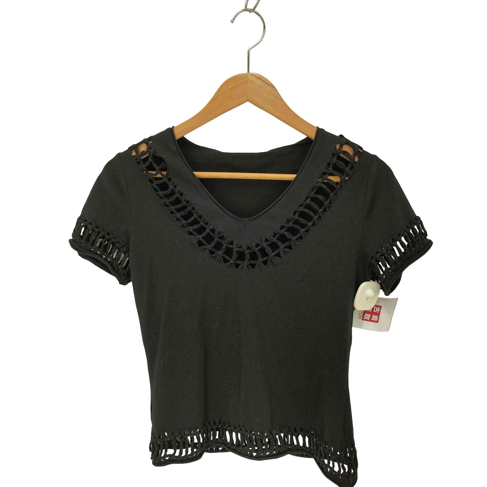 ジャンポールゴルチエ Jean Paul メッシュ切替 vネック クロップドカットソー archive y 2 k レディース 40