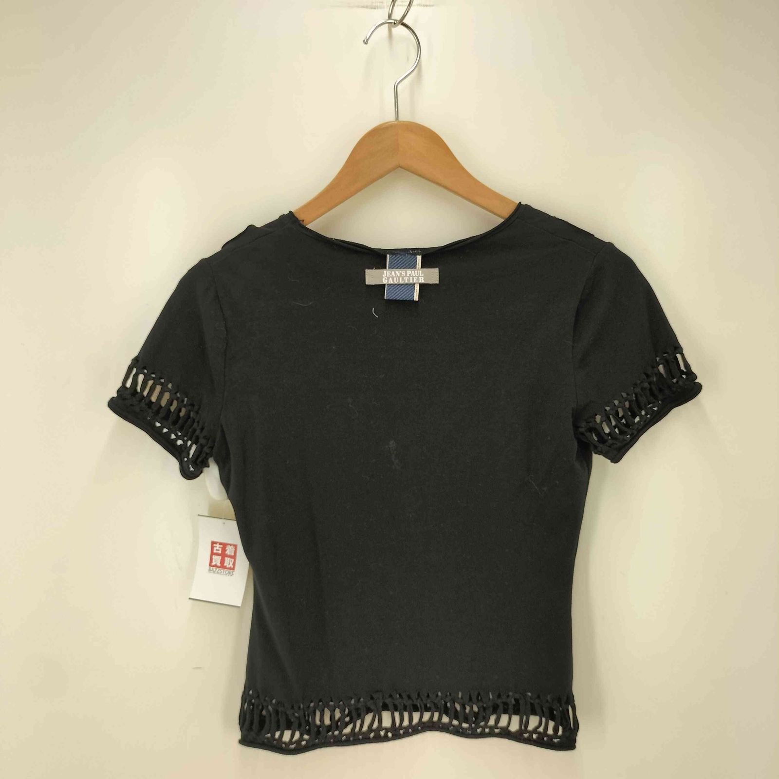 ジャンポールゴルチエ Jean Paul メッシュ切替 vネック クロップドカットソー archive y 2 k レディース 40