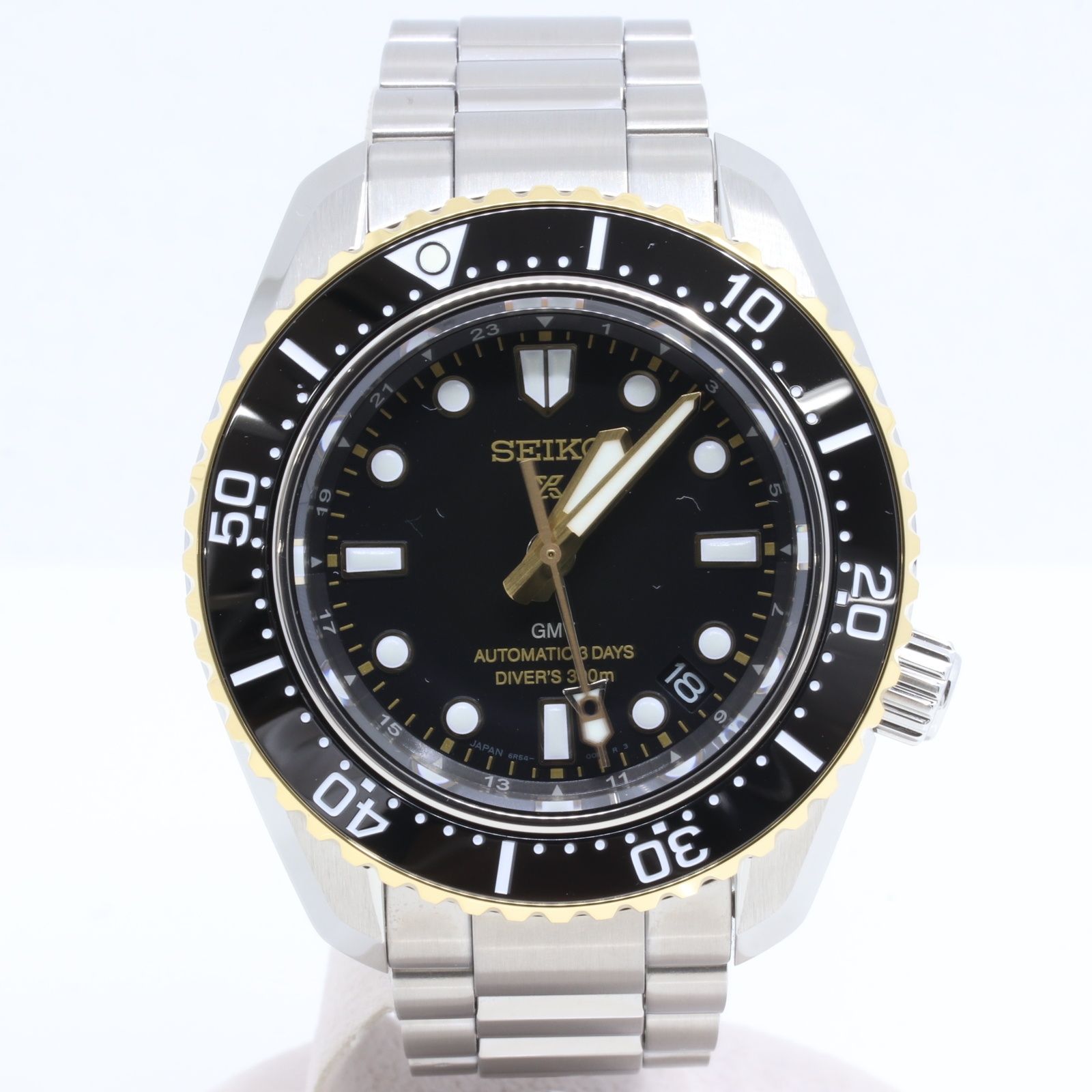 超 SEIKO セイコー プロスペックス ダイバー スキューバ 1968 ヘリテージGMT SBEJ 030 6 R 54-00 0 自動巻き メンズ 黒文字盤 腕時計