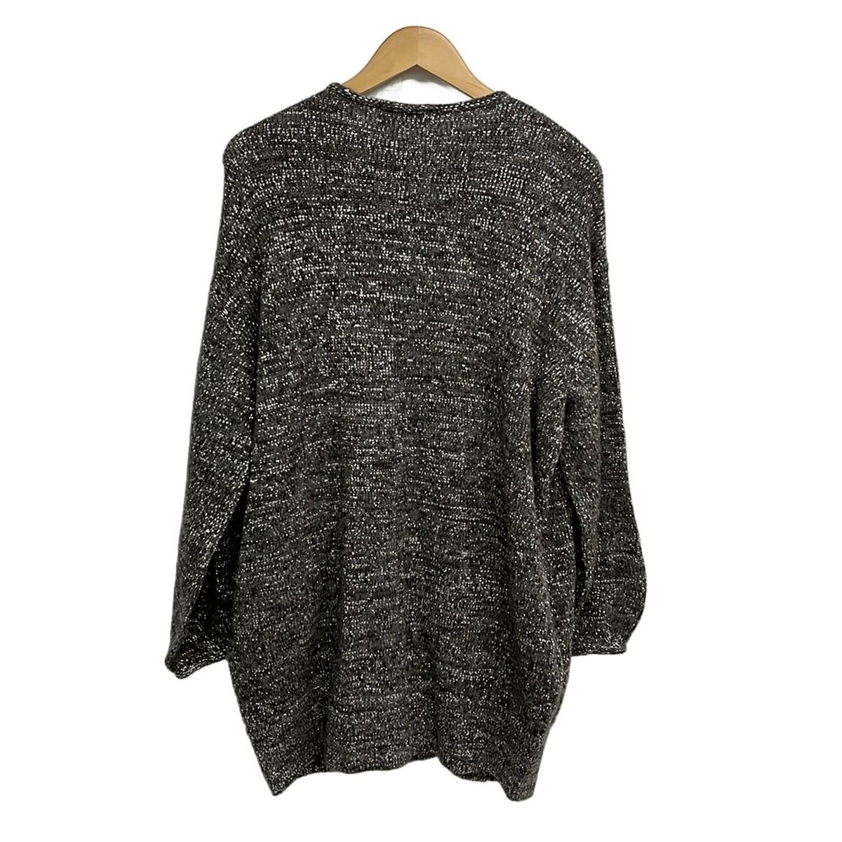 ダーマ コート サイズ3 L レディース - グレー×ライトブラウン×マルチ 長袖 ビジュー ラインストーン 秋 冬