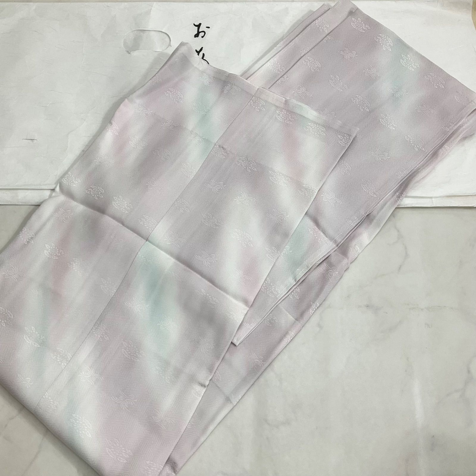 kimono+one◇未使用同然◇長襦袢◇仕付け糸付き◇単衣◇袖無双◇白半衿