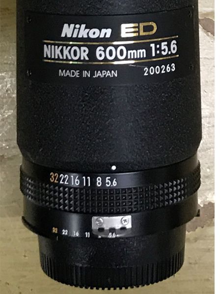  Nikon ニコン NIKKOR ED 1 5 6 600ｍｍ レンズ ケース付 レンズ(単焦点) カメラ