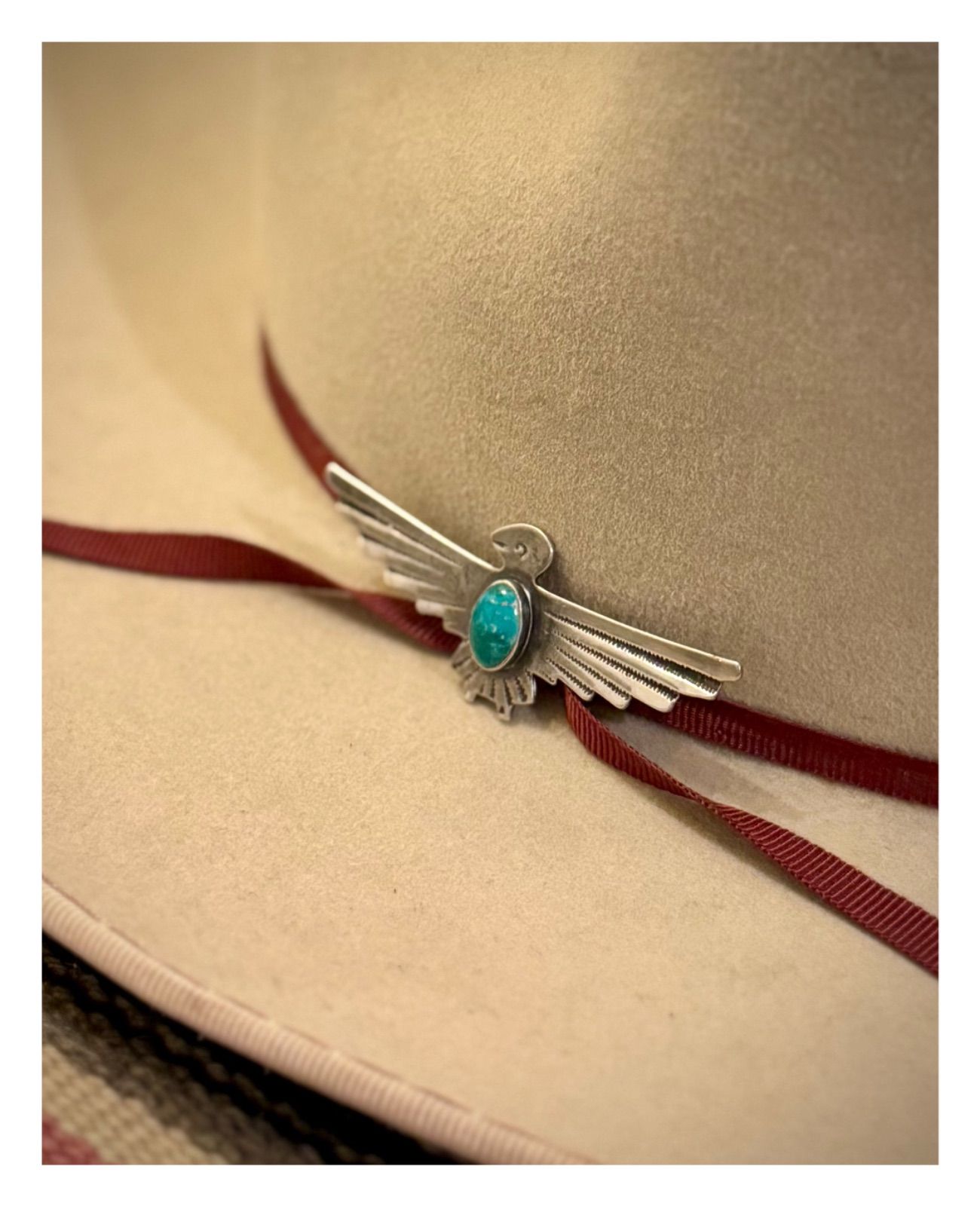 1930-40年代 サンダーバード ターコイズ シルバー ブローチ