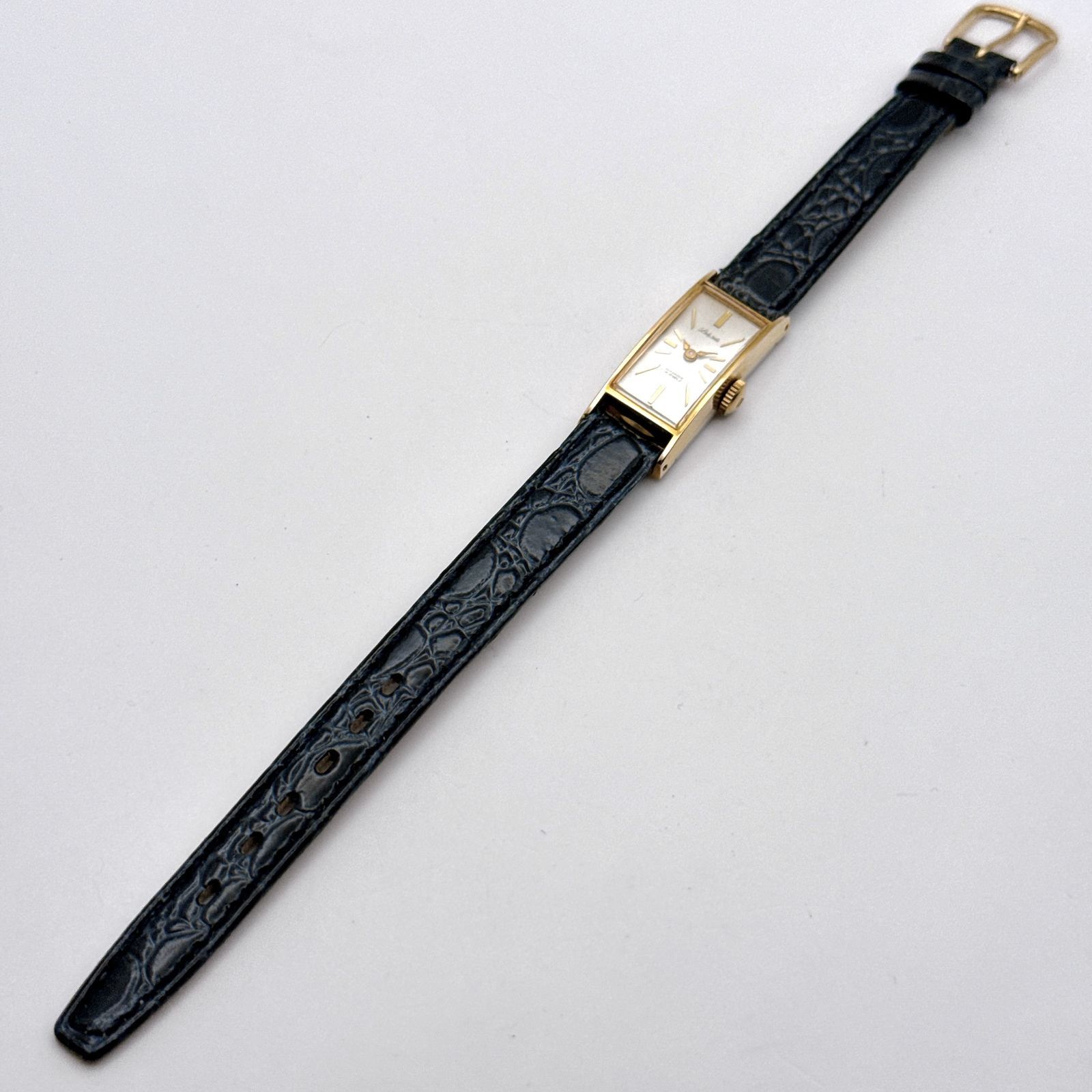  C 119 稼働 級 アンティーク SEIKO Lady セイコー レディセイコー ゴールドメッキ レクタンギュラーケース 手巻き機械式 21石 レディースウォッチ 手巻き時計 腕時計(アナログ)