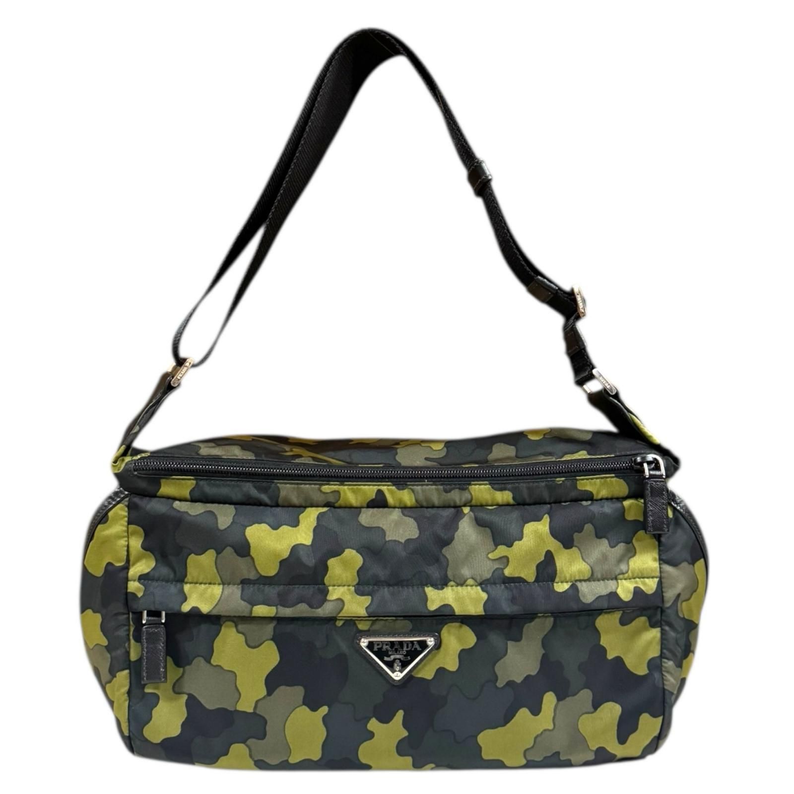 プラダ カモフラ ショルダーバッグ ナイロン マルチ メンズ PRADA