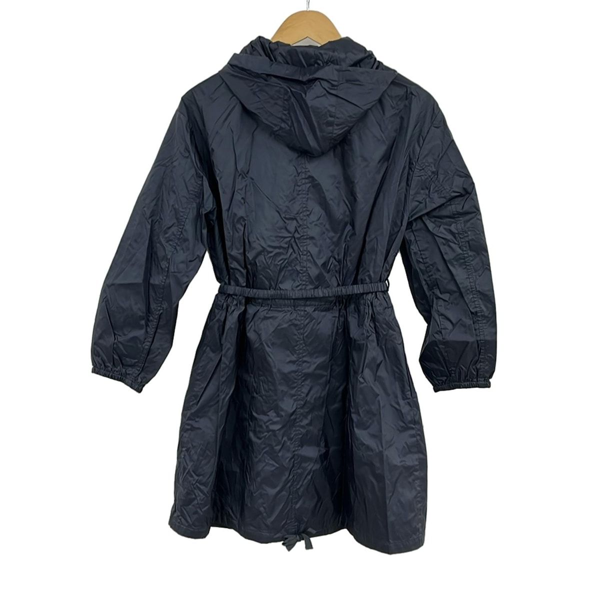 マックスマーラ コート サイズ36 S レディース - ダークネイビー 長袖 ビジュー ナイロン ジップアップ DESIGN FOR EASY LIVING 春 秋