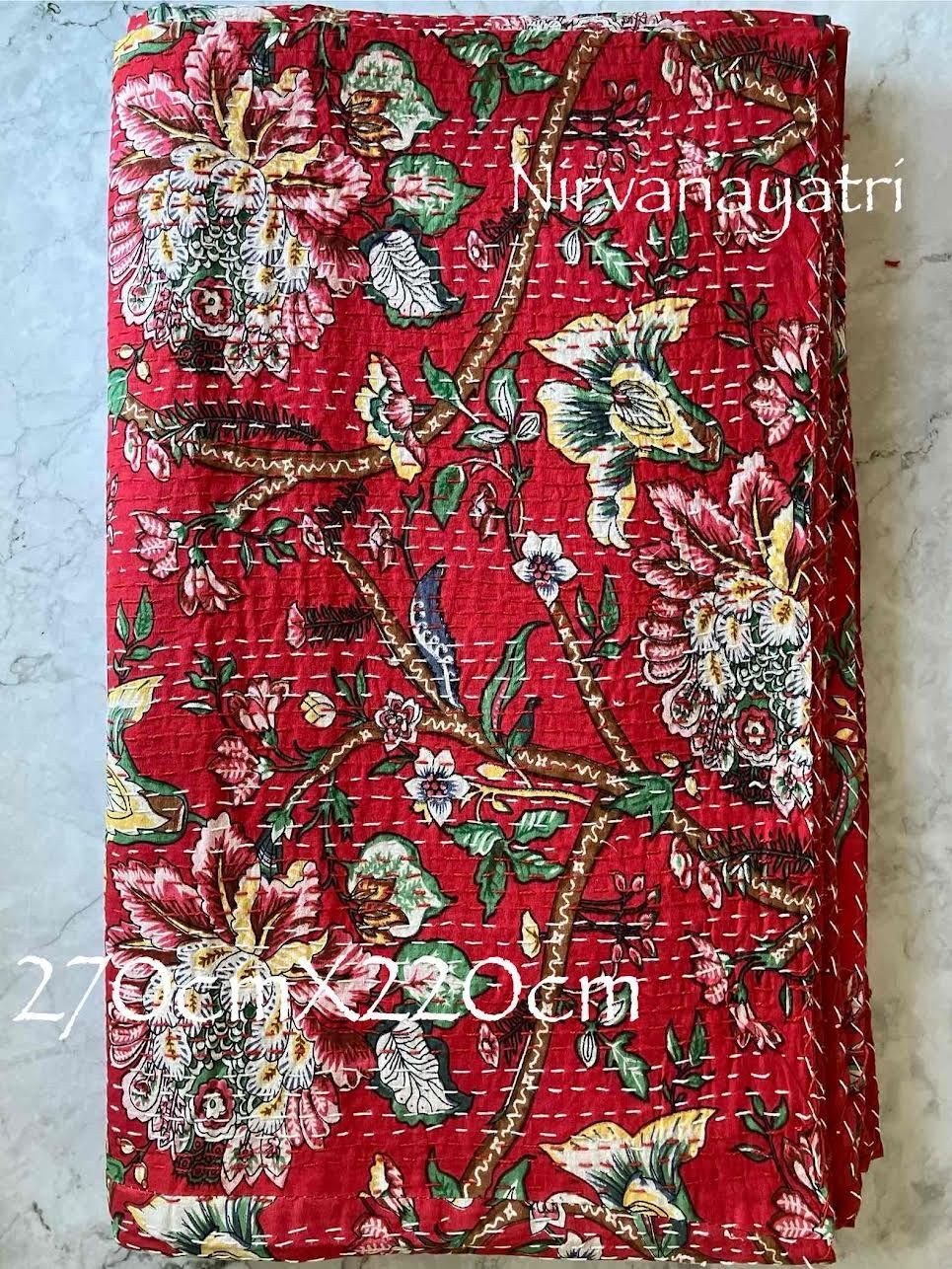 カンタキルト マルチカバー 85 Red flower Tree