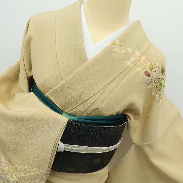 六花-RIKKA- 美品 正絹 翠山工房 桐屋の辻が花 絞り トールサイズ