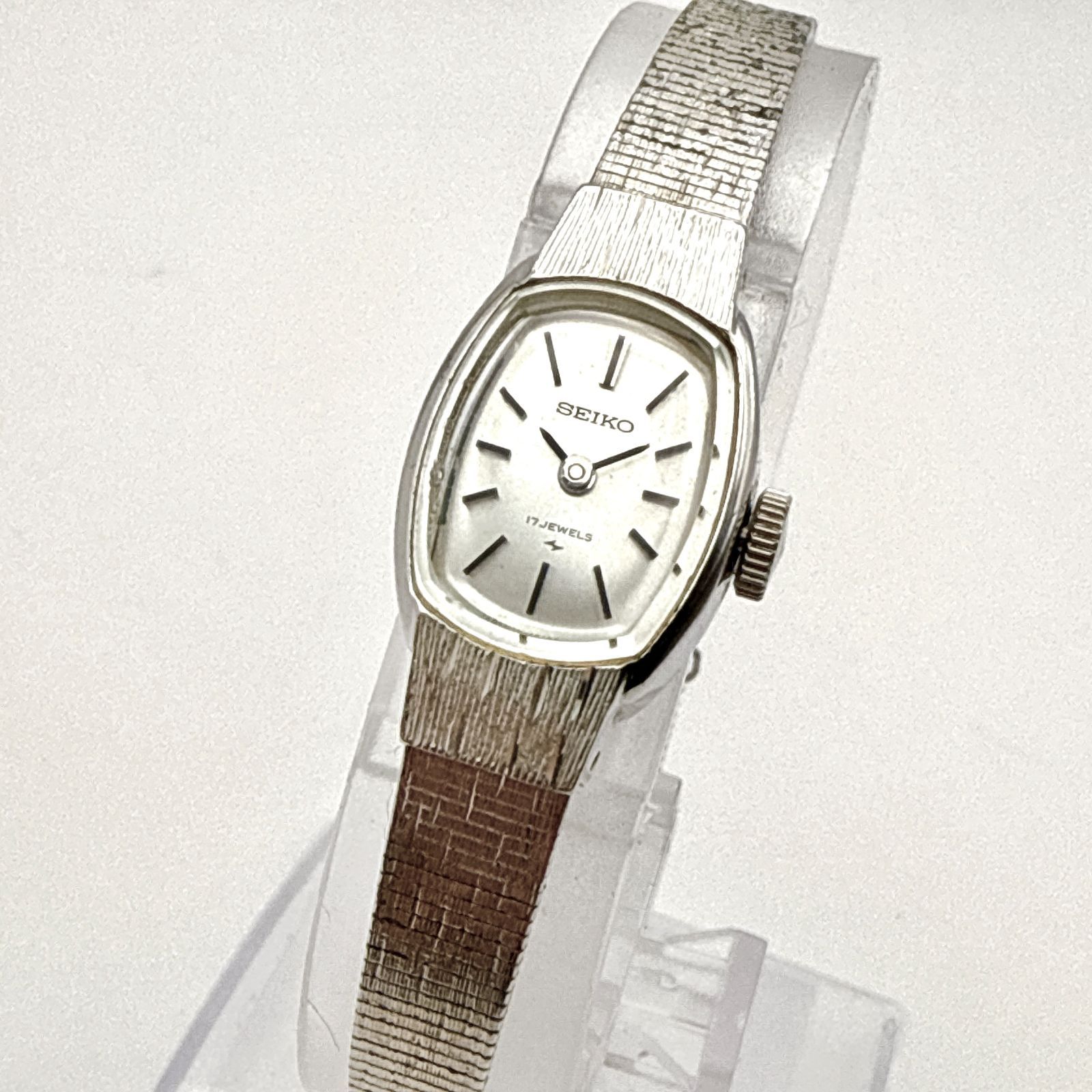C120【稼働・極美品・アンティーク】SEIKO 11-3360 セイコー ホワイト 