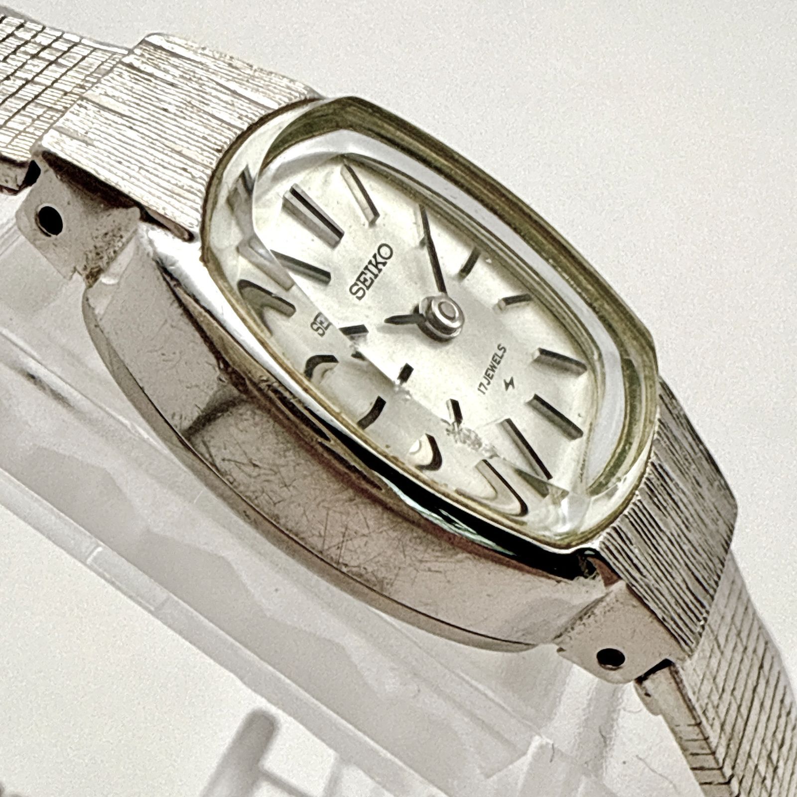 C120【稼働・極美品・アンティーク】SEIKO 11-3360 セイコー ホワイト