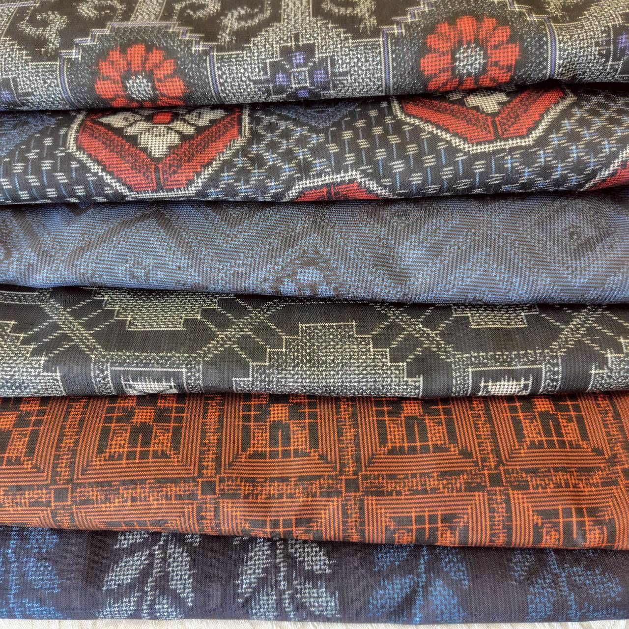 TMG 0286 柄もの 村山大島系セット 紬12点 リメイク