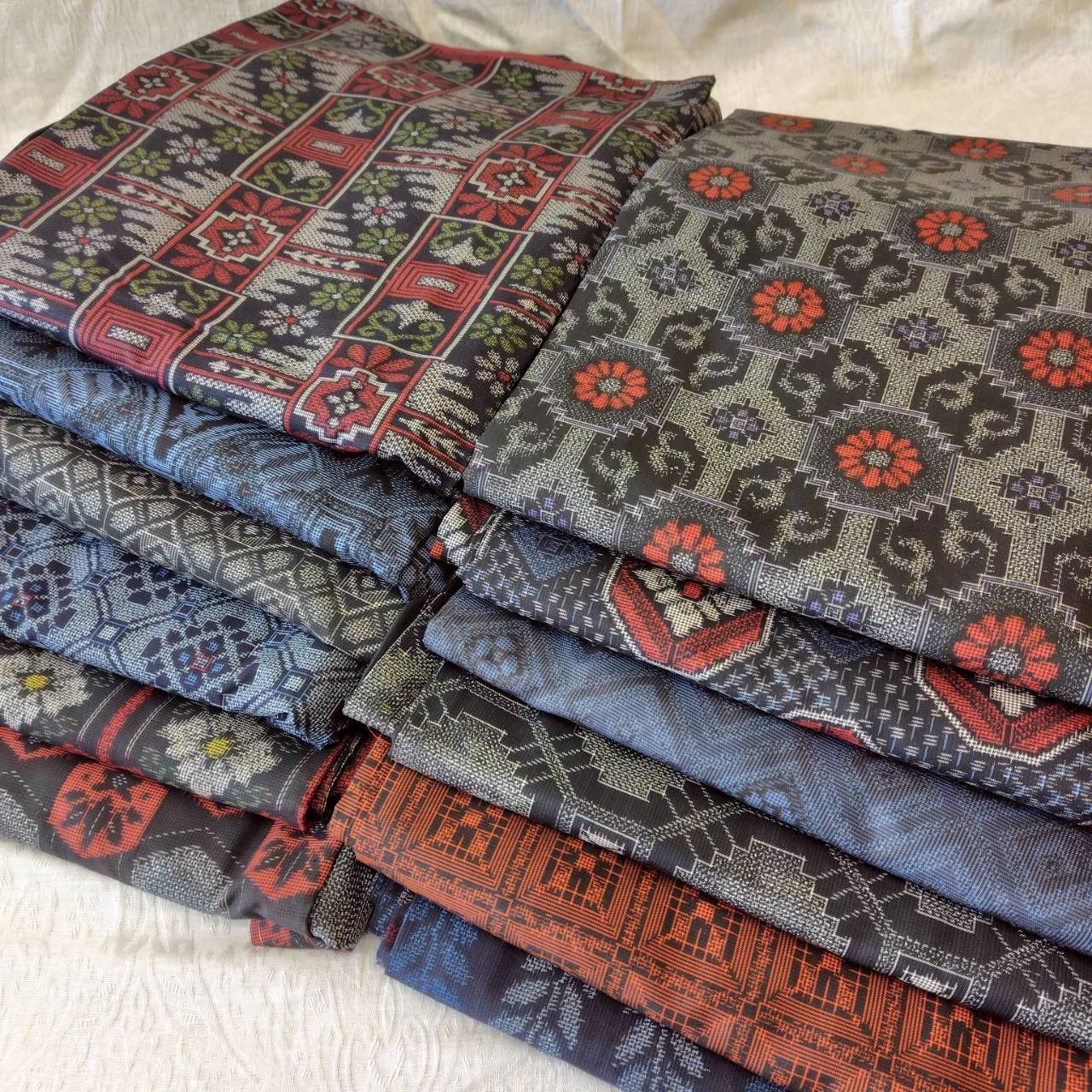 TMG 0286 柄もの 村山大島系セット 紬12点 リメイク