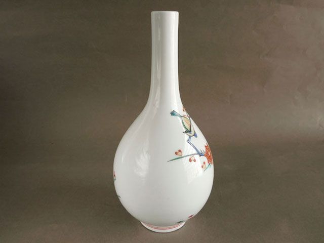 十三代 酒井田 柿右衛門 錦 梅鳥文 花瓶 花入 - メルカリ