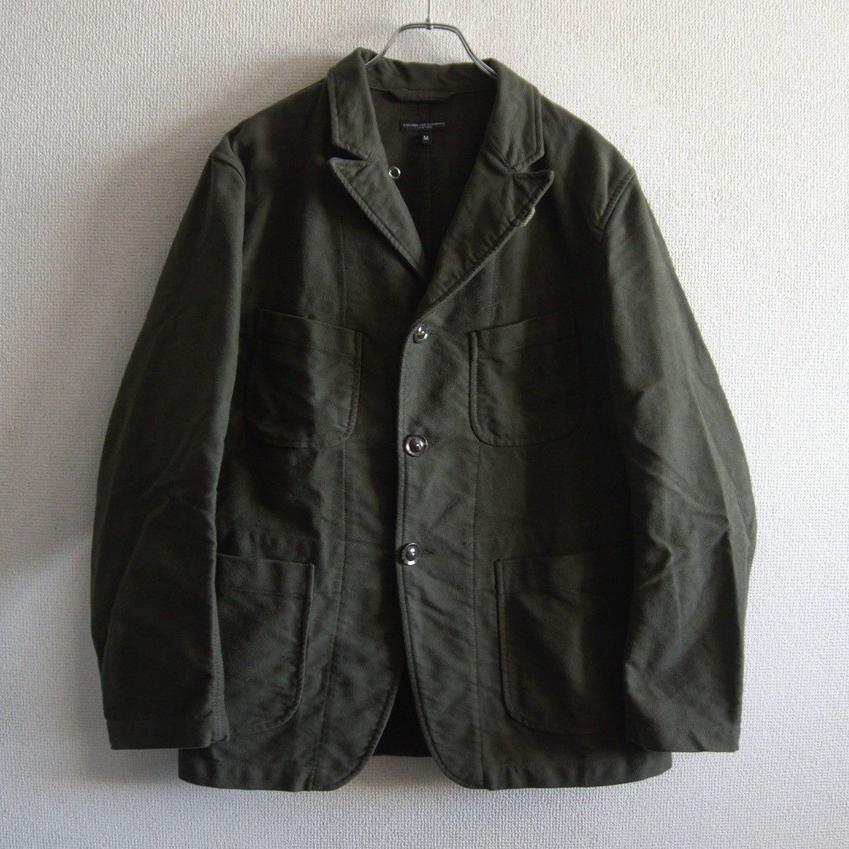 美品】Engineered Garments【MOLESKIN BEDFORD JACKET】M カーキ 