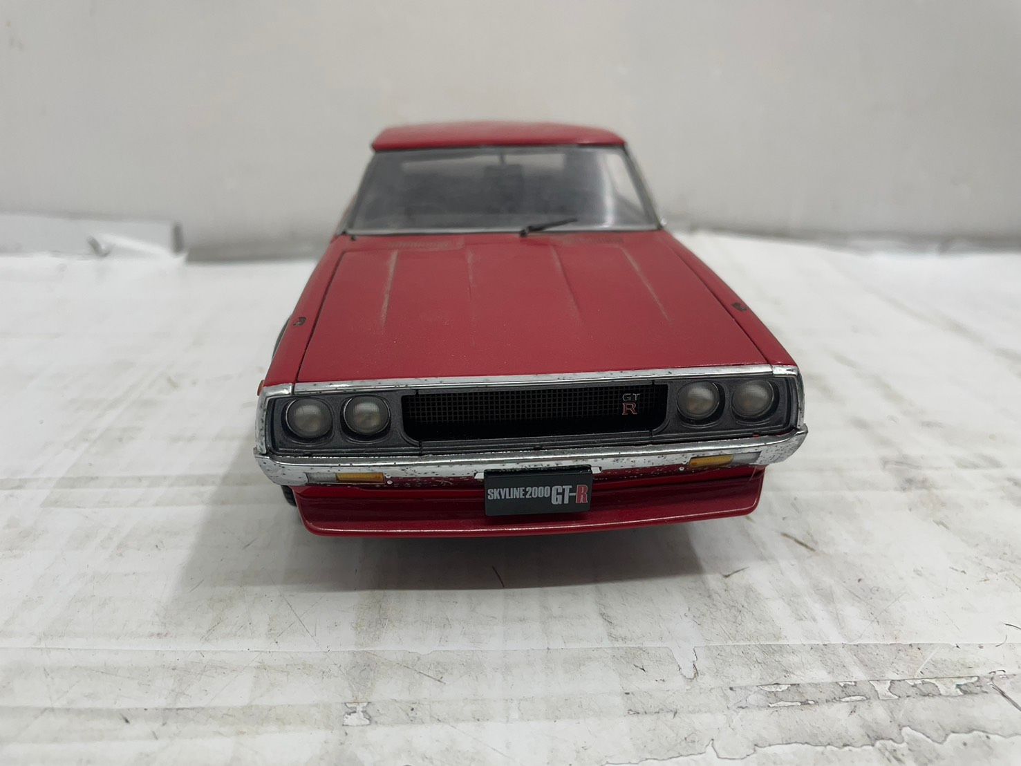 h 10777 京商 skyline 日産 スカイライン 2000 GT R 赤 ミニカー おもちゃ1 18