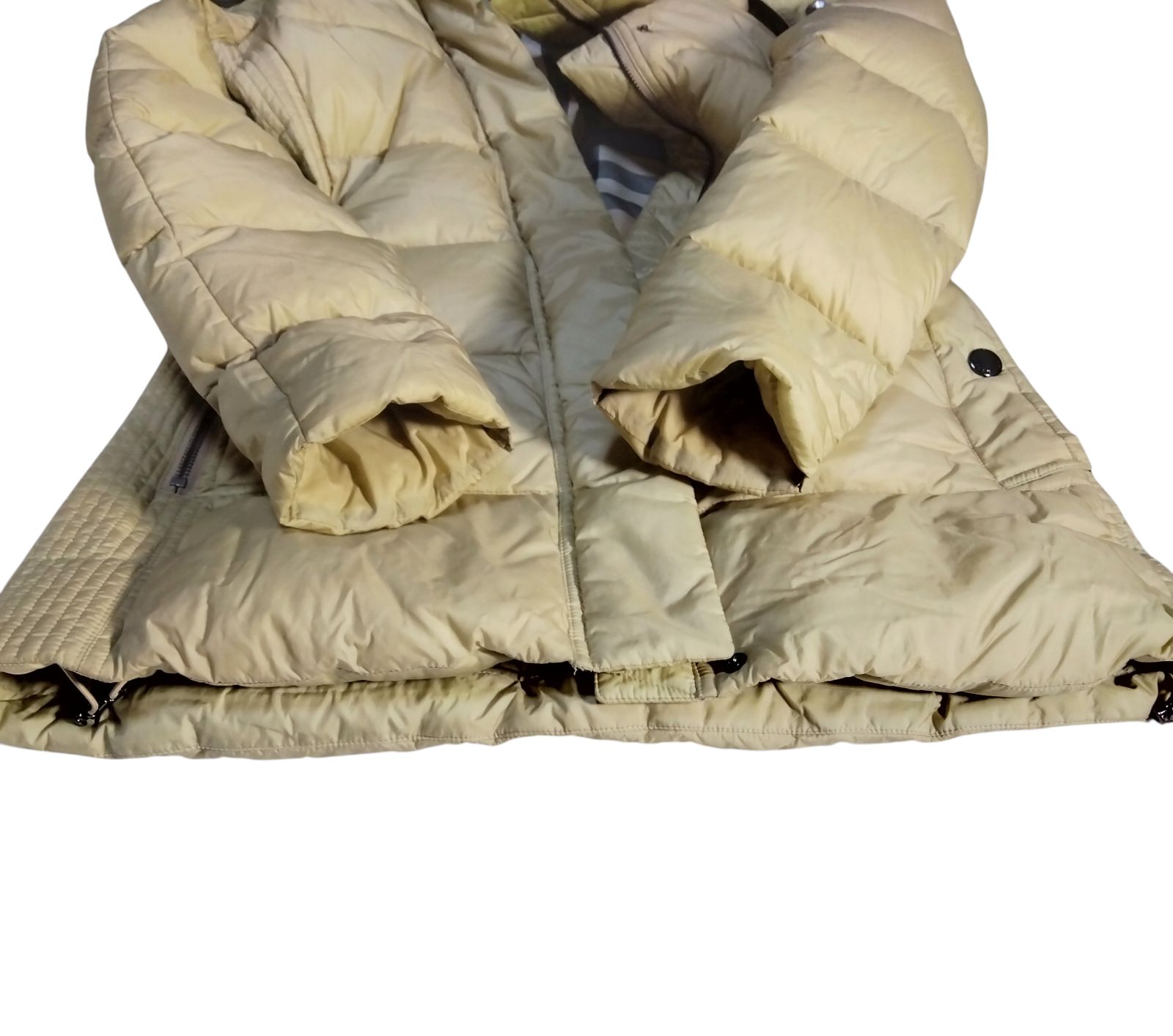 USED中古品】 BURBERRY バーバリー ダウンコート フォックスファー 38
