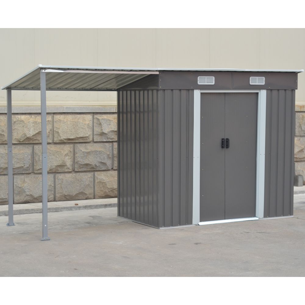  物置 屋外 大型 倉庫 大型物置 戸外収納庫 防水 耐侯 収納 ガーデン 庭 田畑 農場 頑丈 大容量 スチール 引き戸 換気口付き 床なし スチール物置 物置 車庫