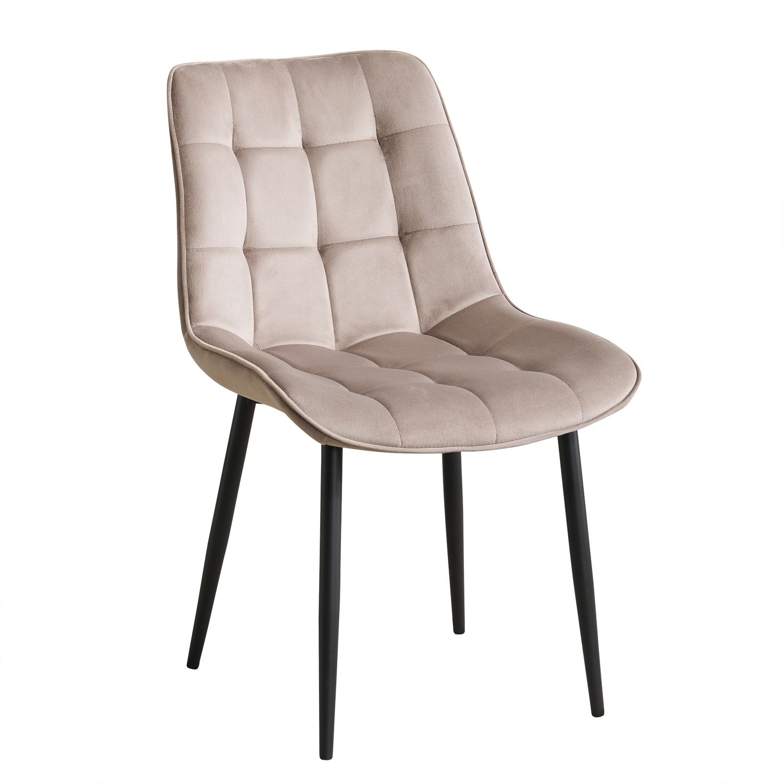 １脚 ダイニングチェア 椅子 ベルベット座面 コンパクト スチール脚 来客対応チェア おしゃれ 組立簡単 北欧風 イス テレワーク 在宅ワーク耐荷重130 kg