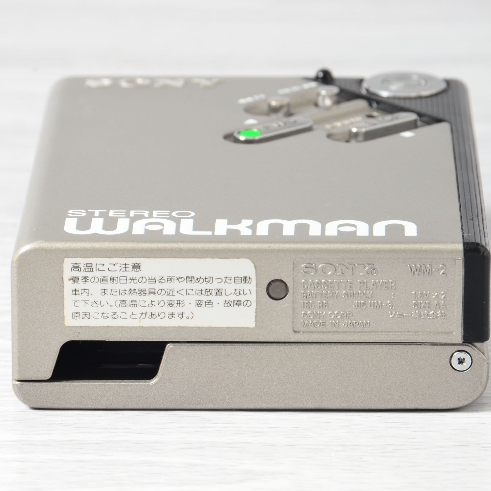 SONY WALKMAN WM-2 カセットウォークマン シルバー 整備済 TY402