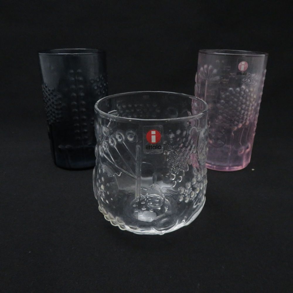 iittala イッタラ フローラ フルッタ レイン ペールピンク クリア タンブラー 3点 セット グラス コップ 北欧 フィンランド
