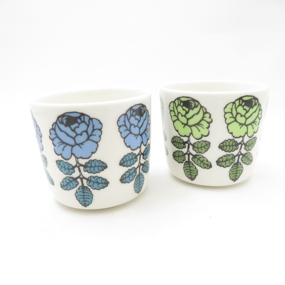 marimekko マリメッコ ヴィヒキルース ラテマグ 2点 セット コーヒーカップ コップ 花柄 北欧