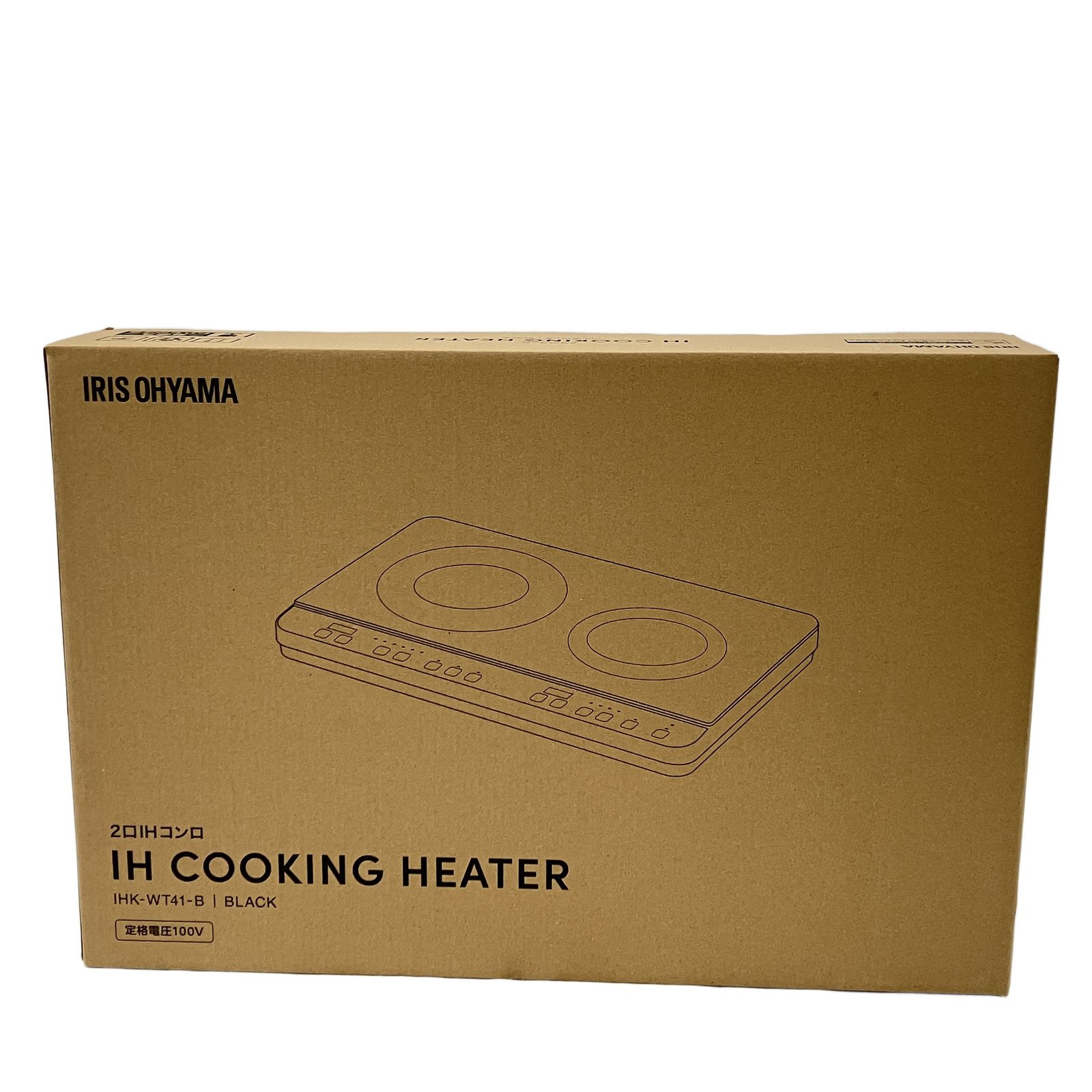 IRIS OHYAMA IHK WT 41 B IHコンロ 2口タイプ 調理 家電 アイリスオーヤマ