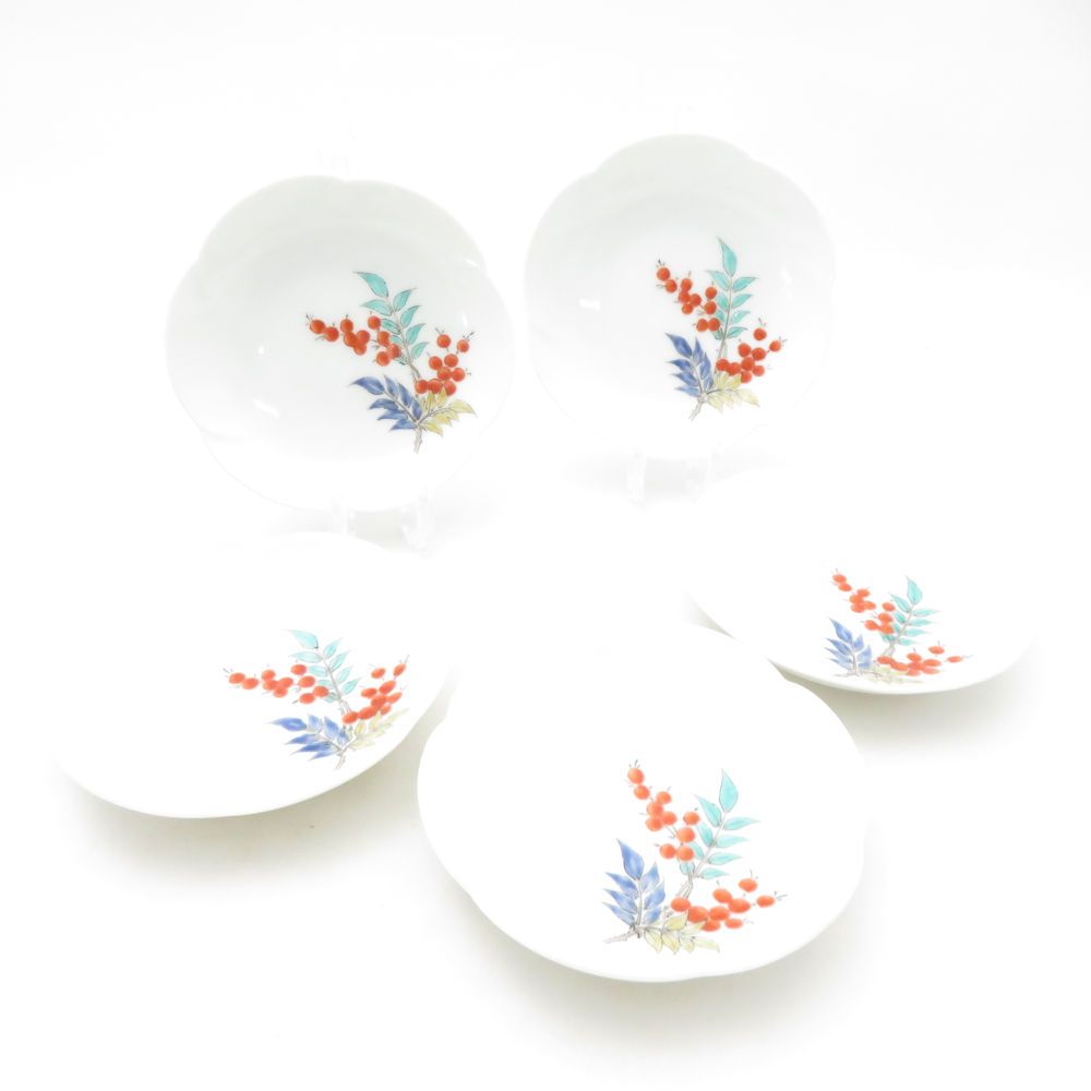 柿右衛門 小皿 セット 有田焼 柄 花型 14代 11 cmプレート SD 177 K 1