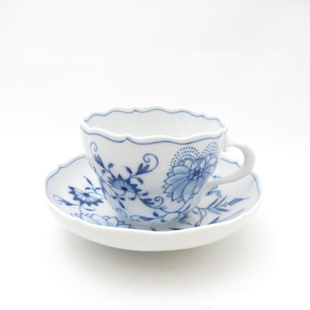 MEISSEN マイセン ブルーオニオン カップ＆ソーサー ティー コーヒー兼用