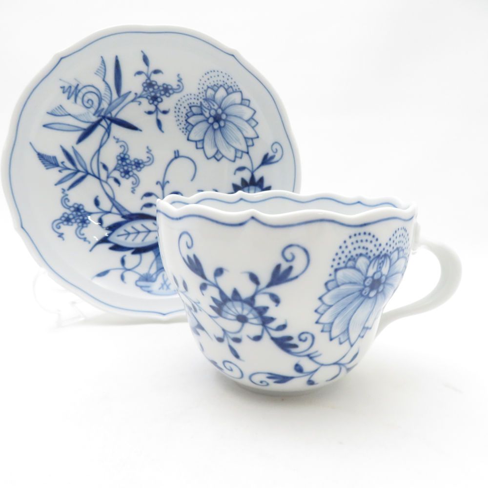  MEISSEN マイセン ブルーオニオン カップ＆ソーサー ティー コーヒー兼用 カップ ソーサー コーヒー ティーカップ