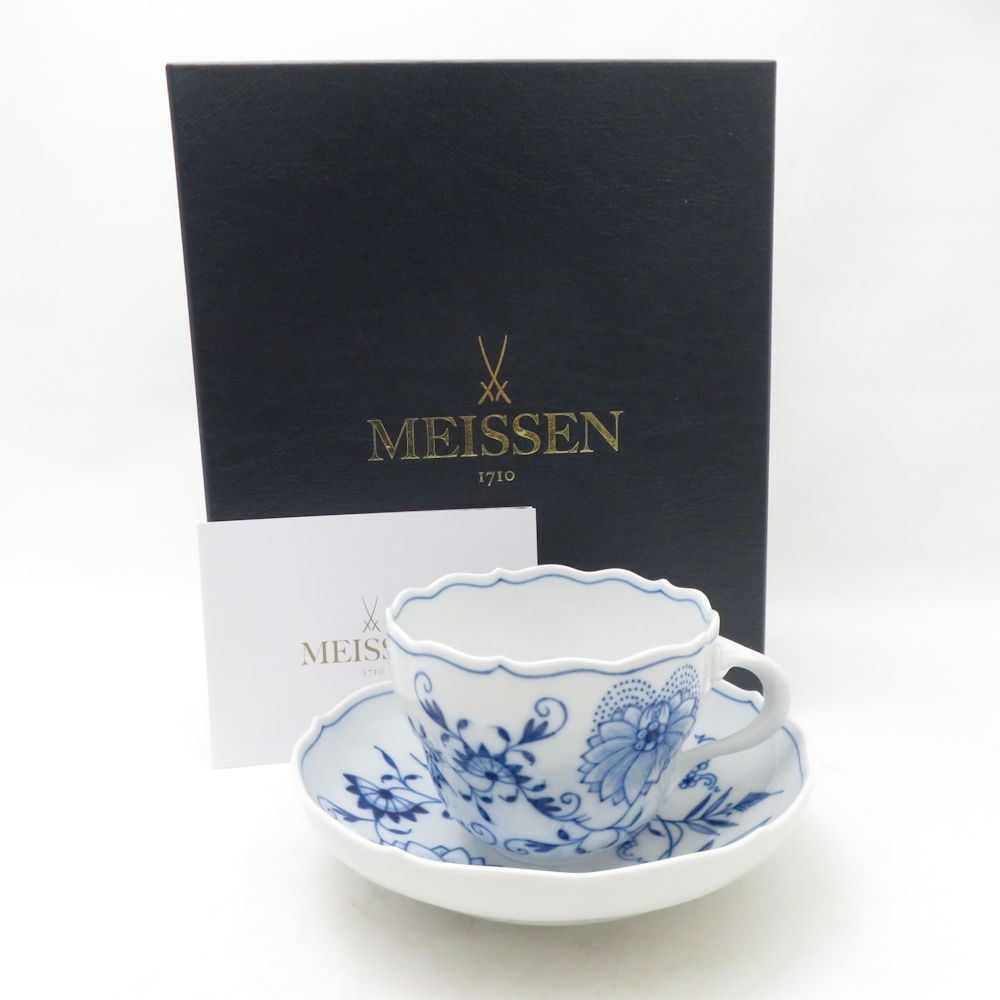 MEISSEN マイセン ブルーオニオン カップ＆ソーサー ティー コーヒー兼用