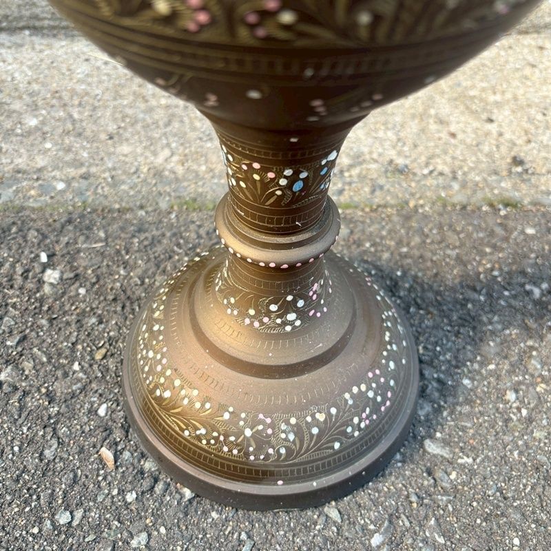 アンティーク 真鍮 花瓶 約59cm ヴィンテージ フラワーベース 大型