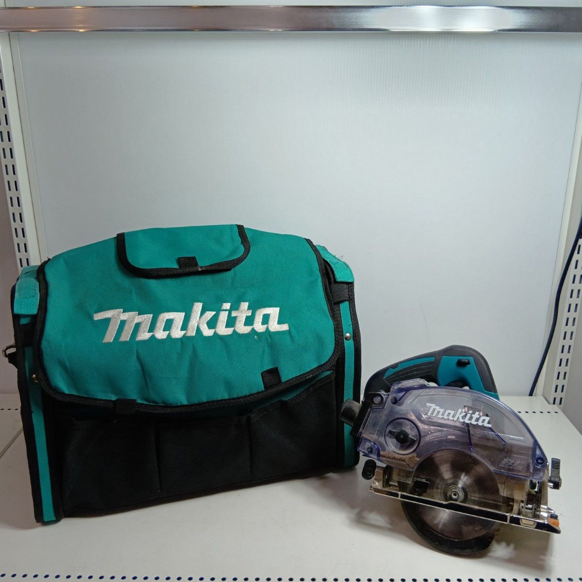MAKITA マキタ 丸のこ KS 511 D ブルー 程度BC ケース付 コードレス式 125 mm 18 v キズ ヨゴレ有