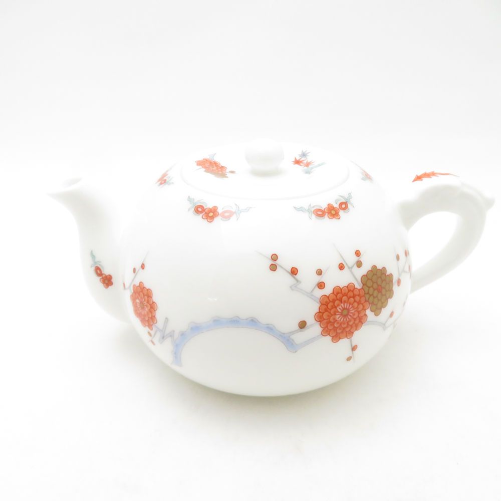 Fukagawa Seiji 深川製磁 色絵花鳥紋 急須＆湯冷まし 2点 セット