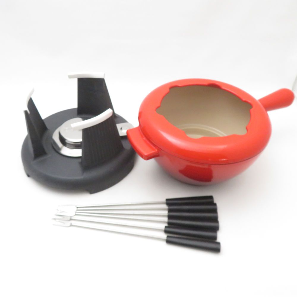 美品 Le Creuset ルクルーゼ フォンデュセット 0.7L/20cm 片手鍋 美品 Le Creuset ルクルーゼ フォンデュセット 0.7L/20cm 片手鍋