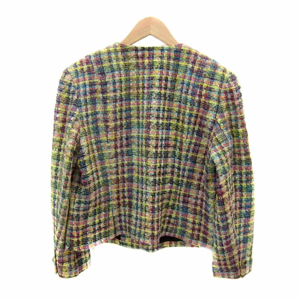  ハーディエイミス HARDY AMIES スーツ セットアップ 上下 ノー ジャケット ミドル丈 タイトスカート ミモレ丈 11 マルチ ツイード SY 21 GY 58 スカートスーツ上下 ビジネススーツ