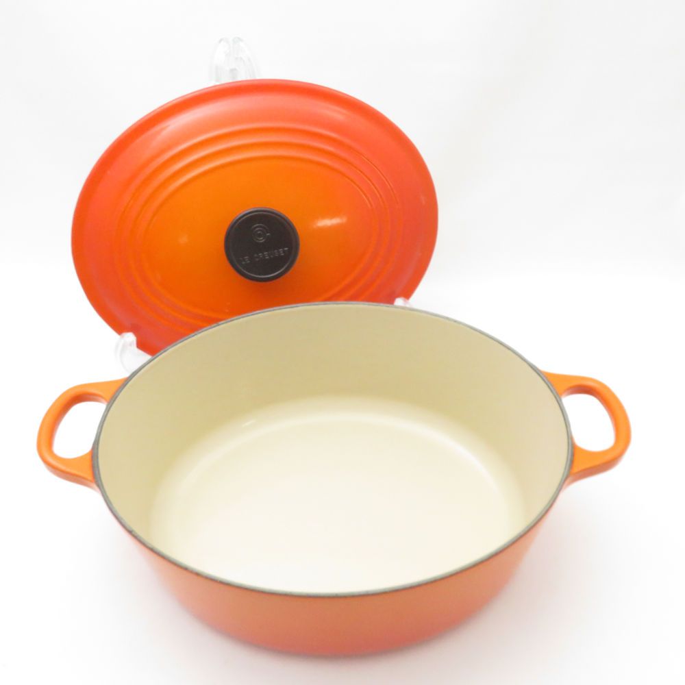 Le Creuset ルクルーゼ ココットオーバル 両手鍋 鋳物ホーロー 27 cm 料理 調理器具 キッチン