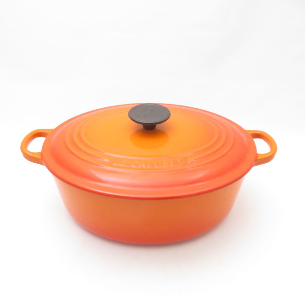 Le Creuset ルクルーゼ ココットオーバル 両手鍋 鋳物ホーロー 27 cm 料理 調理器具 キッチン
