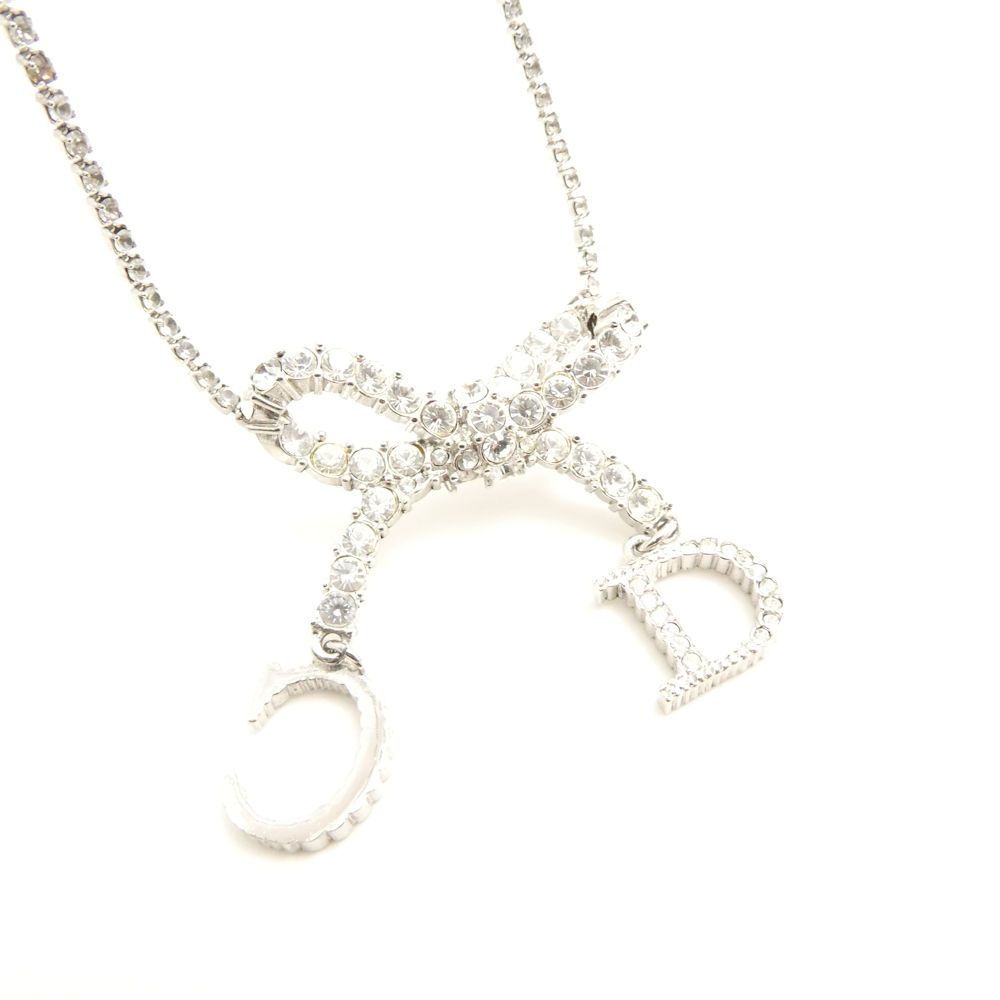 美品 高品質 Christian Dior ディオール ラインストーン ネックレス