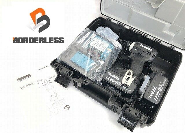 makita マキタ 18 V 充電式インパクトドライバ 黒 バッテリー 6 0 Ah 充電器 ケース付き